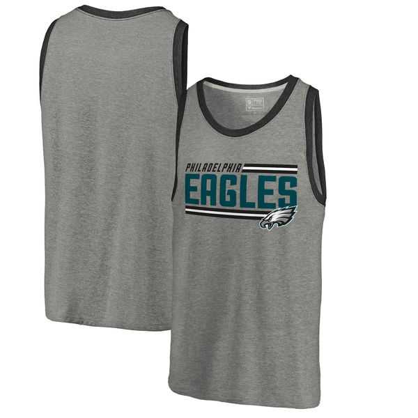 Philadelphia Eagles NFL Pro Line by Fanatics Branded Iconic Collection Onside Stripe Tri-Blend Tank Top - Heathered Gray,We sell and wholesale Philadelphia Eagles NFL Pro Line by Fanatics Branded Iconic Collection Onside Stripe Tri-Blend Tank Top - Heathered Gray on line form chian!
